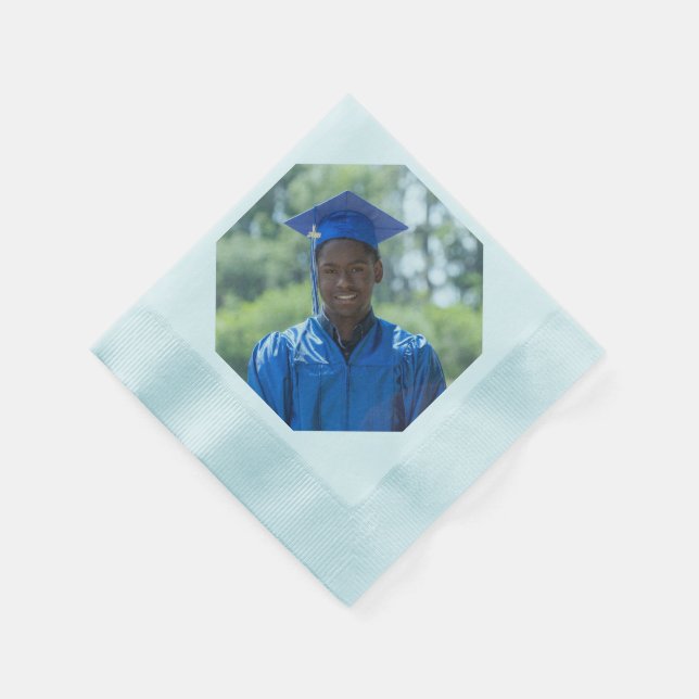Serviettes en papier personnalisées avec PHOTO pou (Coin)