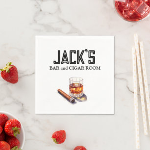 Serviettes en papier personnalisées pour bar et sa