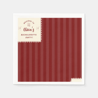 Serviettes en papier personnalisées pour enterreme