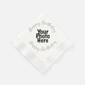 Serviettes en papier personnalisées pour fête d'an