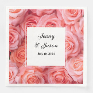 Serviettes en papier personnalisées pour mariage