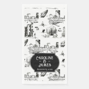 Serviettes en papier personnalisées pour mariage d