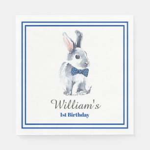 Serviettes en papier - Petit lapin gris
