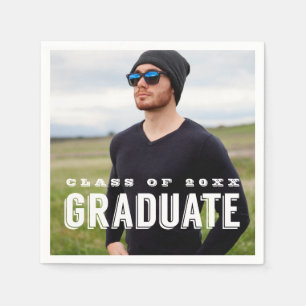 Serviettes En Papier Photo Moderne Grad - Graduation personnalisée