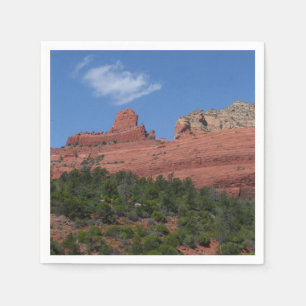 Serviettes En Papier Photographie de Steamboat Rock à Sedona Arizona