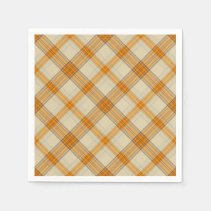 Serviettes en papier plissé motif d'automne