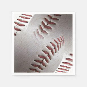 Serviettes En Papier Points de suture de baseball abstraits