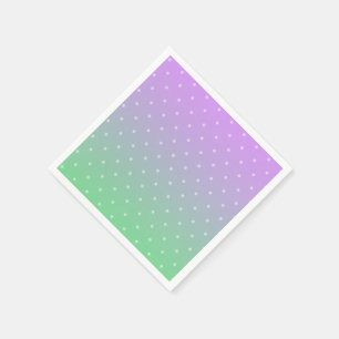 SERVIETTES EN PAPIER - POINTS POLKA LAVANDE ET Mou