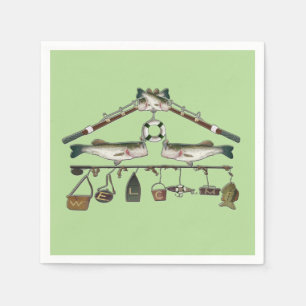 Serviettes En Papier Poisson basse de bienvenue