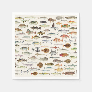 Serviettes en papier Poisson, Fournitures de fête