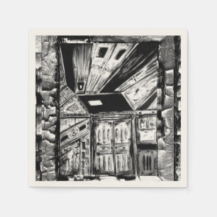 Serviettes En Papier Portes ouvertes