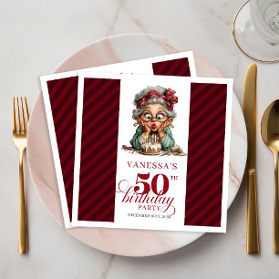 Serviettes en Papier pour Anniversaire 50 ans Drôl