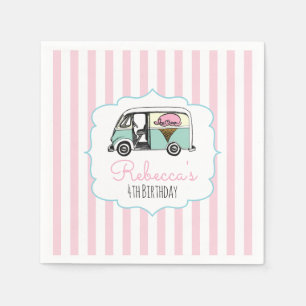 Serviettes en papier pour anniversaire Camion de G