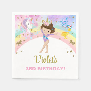 Serviettes en papier pour anniversaire fille de gy