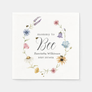 Serviettes en papier pour Baby Shower aquarelle Sw