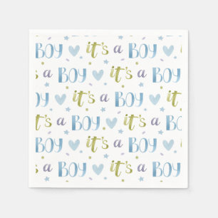 Serviettes en papier pour Baby Shower "C'est un ga