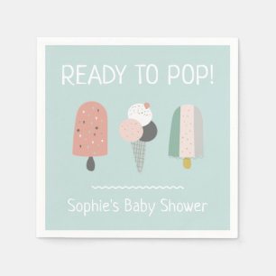 Serviettes en papier pour Baby Shower d'été 'Prêt