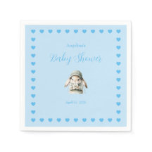Serviettes en papier pour Baby Shower garçon