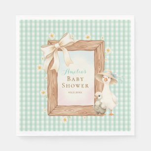 Serviettes en papier pour Baby Shower Oie Ridicule