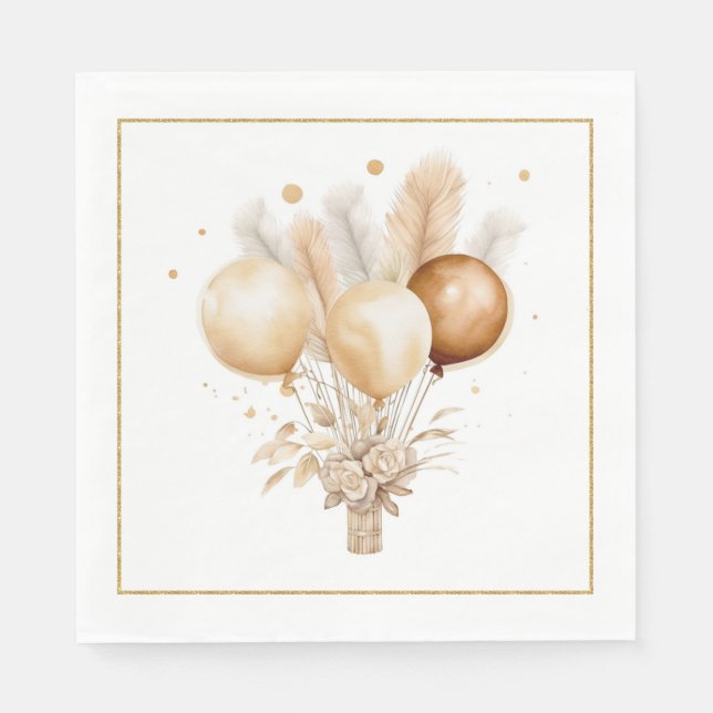 serviettes en papier pour bébé amérindien (Devant)