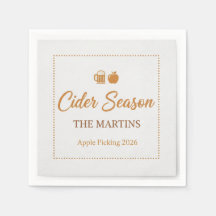 Serviettes en papier pour cocktail de cueillette d