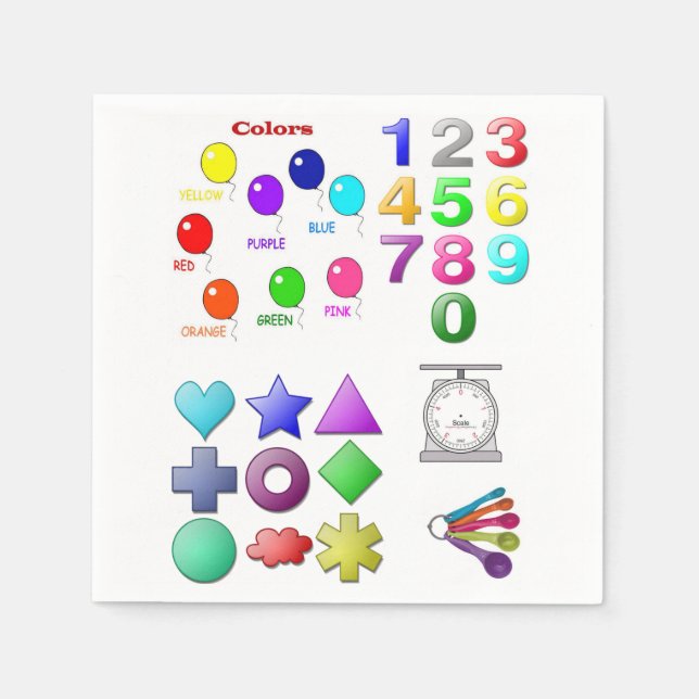 Serviettes en papier pour enfants (Devant)