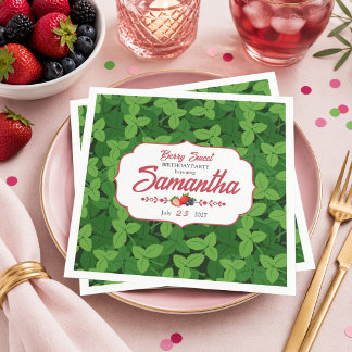 Serviettes en papier pour fête d'anniversaire Berr