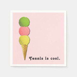 Serviettes en papier pour fête de tennis