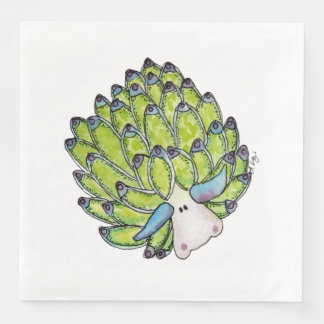 Serviettes en papier pour fête - Limace de mer mou