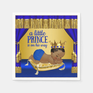 Serviettes en papier pour fête prénatale de prince