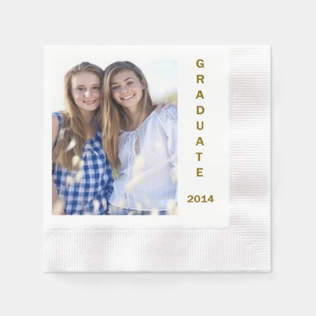 Serviettes en papier pour la fête de graduation (Devant)