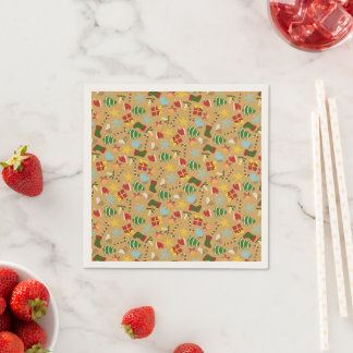 Serviettes en papier pour Noël traditionnel chaleu