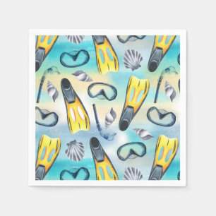 Serviettes en papier pour plongée en scaphandre, f