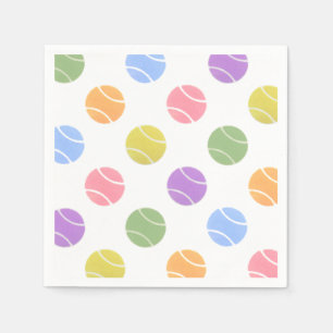 Serviettes en papier pour soirée de tennis