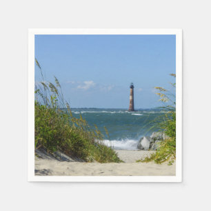 Serviettes En Papier Promenade du phare de Morris Island