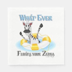 Serviettes En Papier Quelque chose de drôle flotte votre Zebra