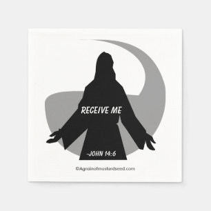 Serviettes En Papier Recevez-moi Jean 14:6 Citations bibliques