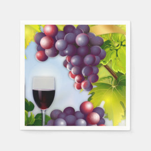 Serviettes En Papier Récolte de vins