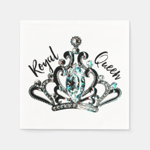 Serviettes En Papier "Reine royale"