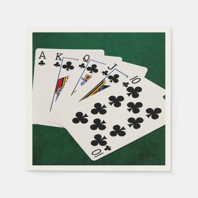 Serviettes En Papier risque, bonne+chance, style, mode, jeu, western, c (Devant)