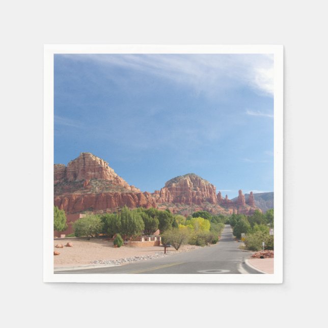 Serviettes En Papier Roches rouges de Sedona (Devant)