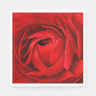 SERVIETTES EN PAPIER ROSE ROUGE