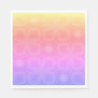 Serviettes en papier rose violet jaune pour déjeun