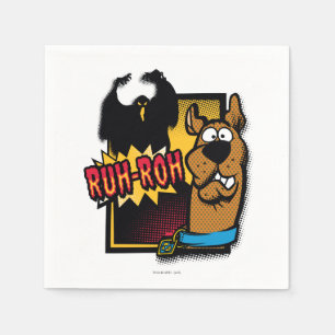 Serviettes En Papier Ruh-Roh Scooby-Doo et un fantôme