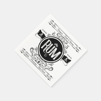 Serviettes En Papier Rum Cocktail Napkin