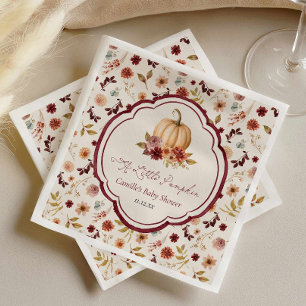 Serviettes en papier Rustique A Little Pumpkin pou