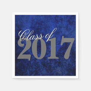 Serviettes En Papier Sapphire Grad   Blue Royal Cobalt Azure Année