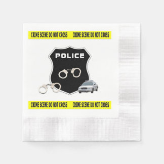 Serviettes En Papier Scène policière