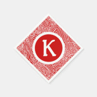 Scribbleprint rouge initial