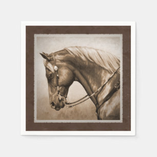 Serviettes En Papier Sepia Brown